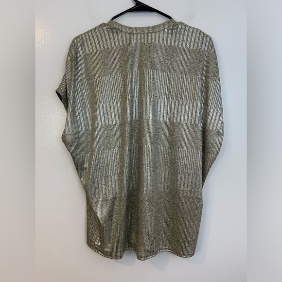 NWT Bishop + Young Blake Metallic Blouse From Anthropologie Size Medium - Picture 10 of 14